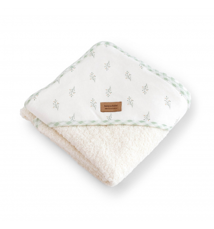 Capa de baño Bonjourbébé 100X100 Spring Cottage Verde Caza