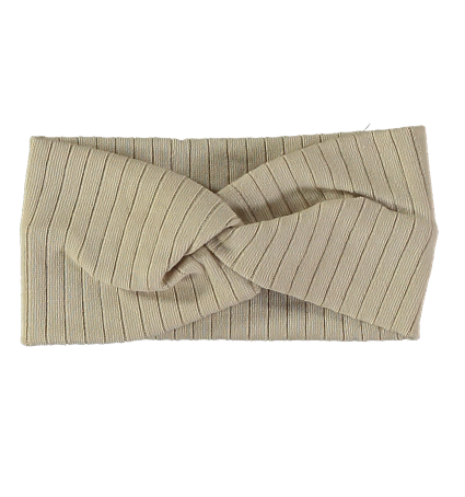 Turbante con nudo Lillymom Queen Rib Sand
