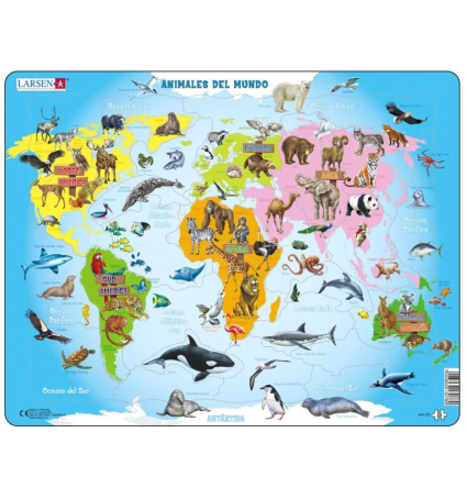Puzzle Larsen Animales del mundo