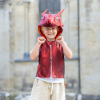 Disfraz Great Pretenders 5-6 años Chaleco Dragón Rojo 