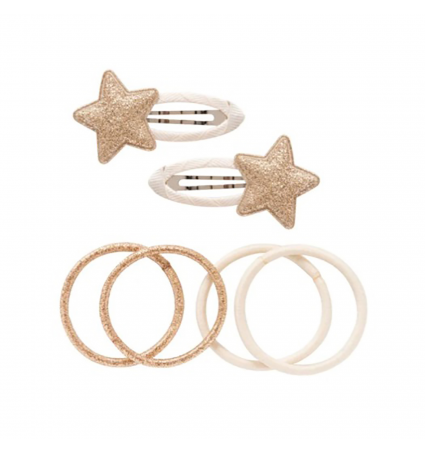 Set de Clips i gomes Billy ❤ Audrey dorado