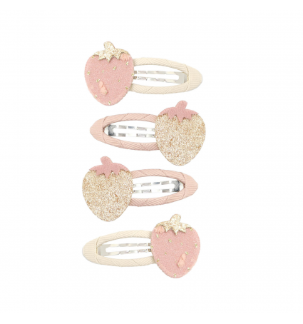 Set de Clips Billy ❤ Audrey Strawberry Macaron Goldrush