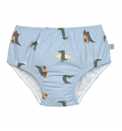 Banyador Bolquer Lassig Crocodile Blue