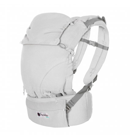 Mochila Portabebés Quokkababy E-Carrier Silver Diamond