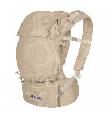 Mochila Portabebés Quokkababy E-Carrier Taupe Leaves