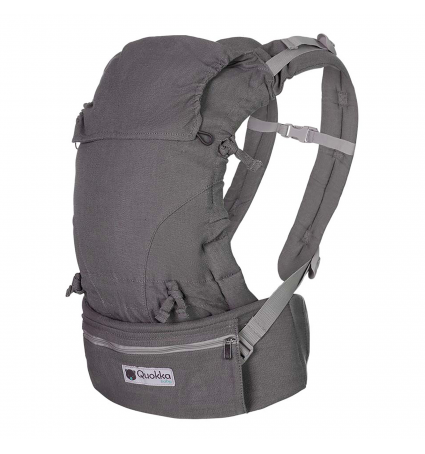 Mochila Portabebés Quokkababy E-Carrier Light Grey