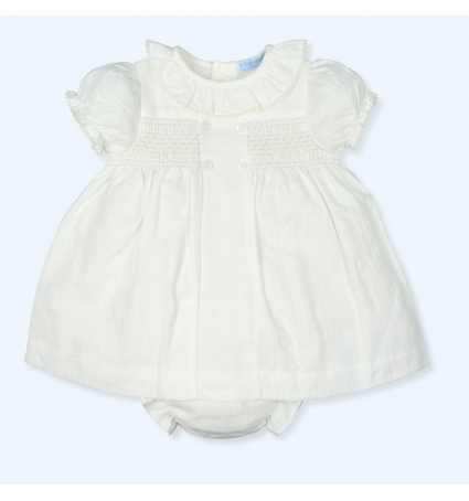 Vestido & Culotte mac ilusión Smock Crudo 