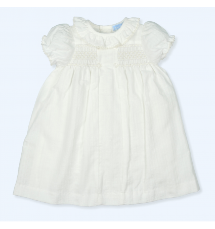 Vestido mac ilusión Smock Crudo