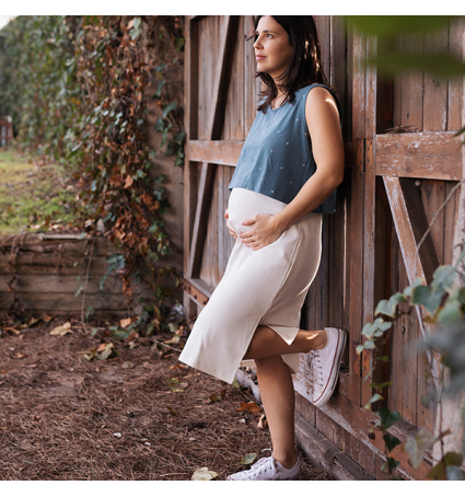 Vestit Embaràs i Lactància Lilac Ancores