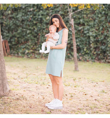 Vestit Embaràs i Lactància Lilac Frida Ocean