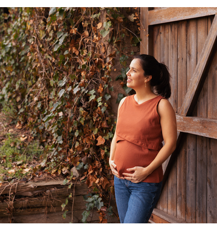 Top Embaràs i Lactància Lilac Teula