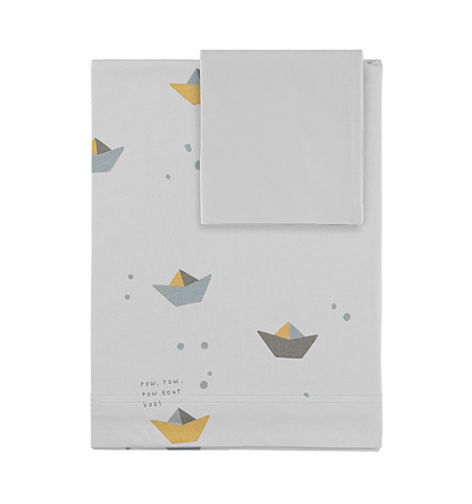 Joc de llençols Babyclic 70X140 Paper Boat