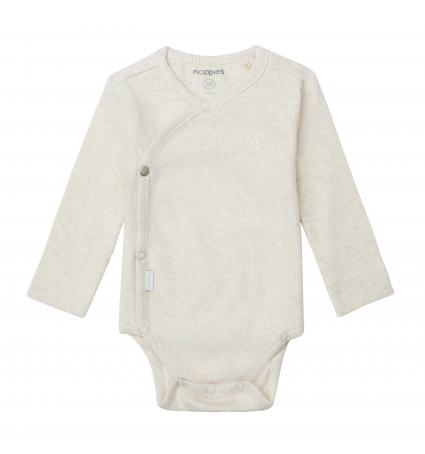 Body Creuat Noppies Màniga llarga Oatmeal Melange Prematur
