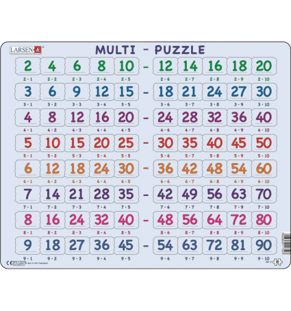 Puzzle Larsen Tabla Multiplicar 