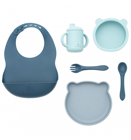 Vajilla de silicona Olmitos Blue