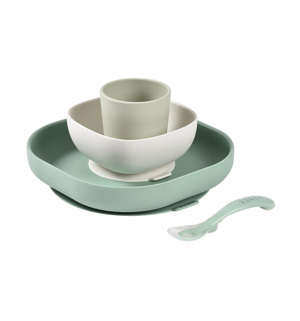 Vaixella de silicona Béaba Salvia