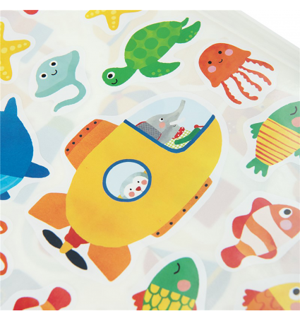 Cuaderno de 300 pegatinas Moulin Roty Popipop