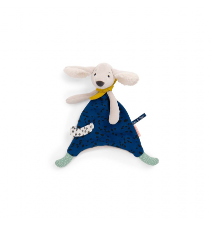 Doudou Pilou blau Moulin Roty Puce & Pilou