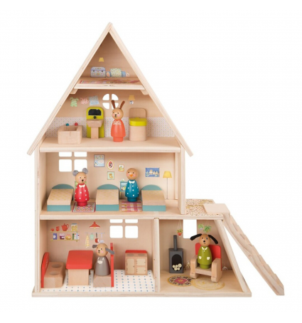 Casa de nines moblada Moulin Roty La Grande Famille
