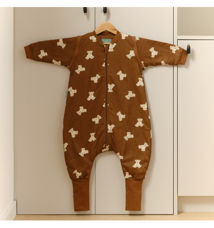 Pijama manta molis&co TOG 1 con calcetines 1 año Teddy Mocca