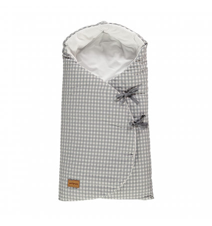 Sac Cabàs Mimo Petit Praia Checks gris