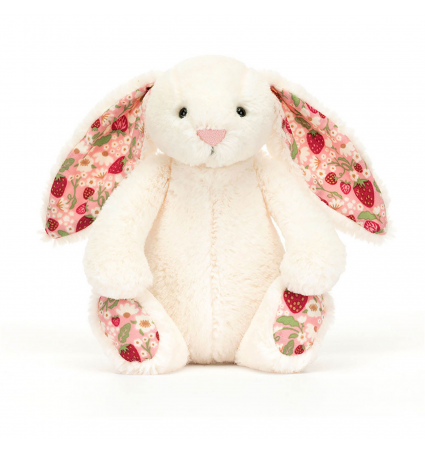 Peluche conejito Jellycat Blossom Cream Bunny Berry mini 