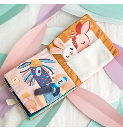 Cuento de tela Lilliputiens Stella y su peluche