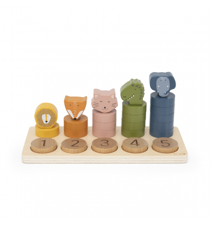 Puzle de fusta per comptar del 0-5 Trixie