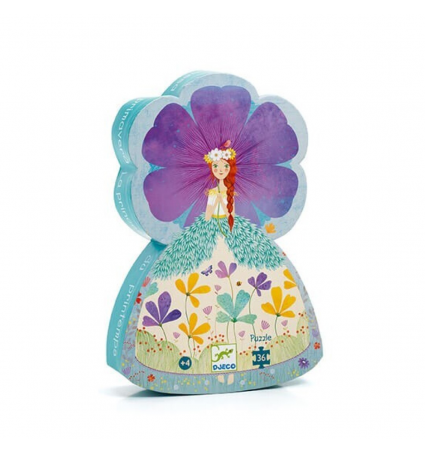 Puzzle Djeco 36 piezas Silueta La Princesa de Primavera