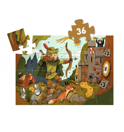 Puzzle Djeco 36 piezas Silueta Robin Hood
