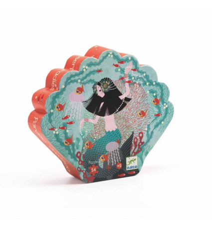 Puzzle Djeco 54 piezas Silueta Paraíso acuático