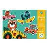 Puzzle Djeco 2 piezas Coches de Carreras