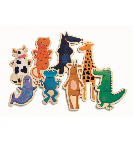 Magnéticos Djeco Animales Locos