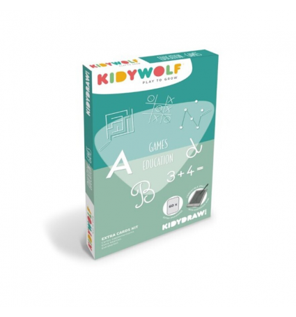 Plantilles Pissarra Kidywolf Kidydraw-MINI Lletres i números / Jocs