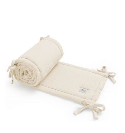 Protector cuna colecho Babyshower Cododo Ivory Powder