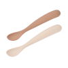 Pack de 2 Culleres Béaba de Silicona1a edat Beix/Argila