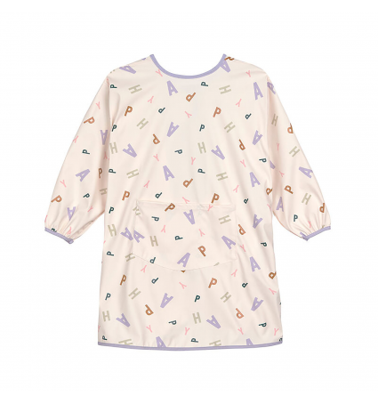 Babero Waterproof Lassig Manga larga Fruits Lila