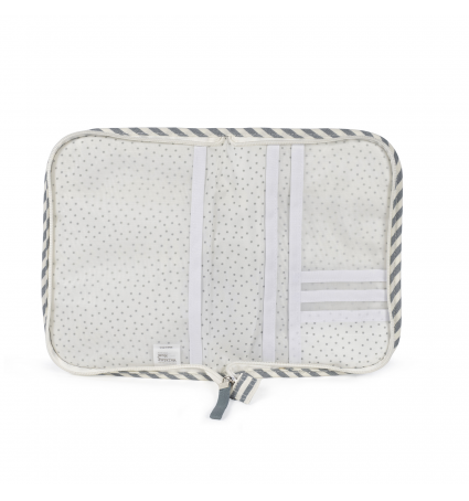 Portadocumentos Walking Mum Praliné Rayas Matcha