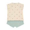 Top & Culotte Babyclic Poppies Ecru
