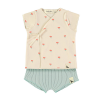 Top & Culotte Babyclic Poppies Ecru