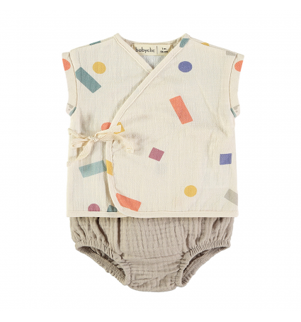 Top & Culotte Babyclic Messy Blocks