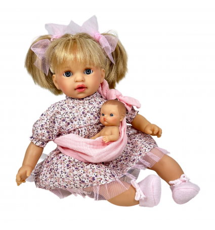 Muñeca Bebé Nines d’Onil Álex con bebé Blonde
