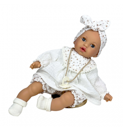 Muñeca Bebé Nines d’Onil Álex White Muselin