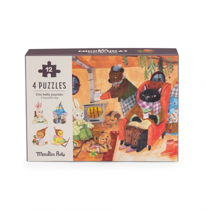 Puzzle Moulin Roty 12 piezas Une Belle Journée