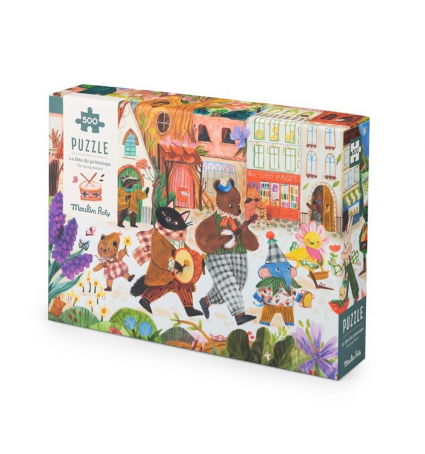 Puzzle Moulin Roty 500 piezas La Festa de la Primavera Minouchkas