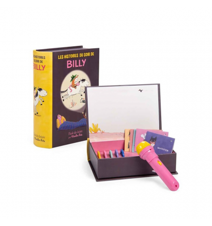 Libro linterna proyector de historias Moulin Roty Billy