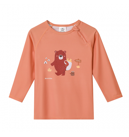 Samarreta protecció solar UV Monnëka Màniga Llarga Camping