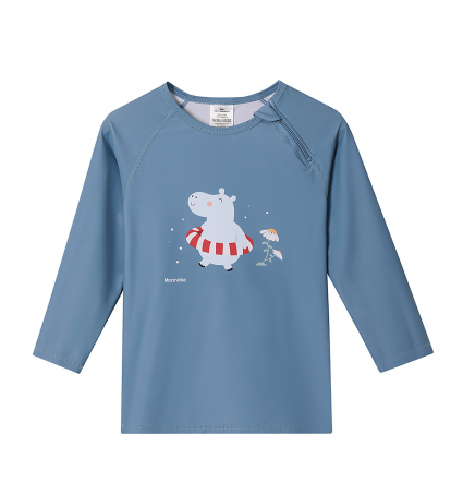 Camiseta Protección solar UV Monnëka Manga Larga Hippos