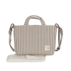 Bolsa Canastilla Walking Mum Praliné rayas Moka