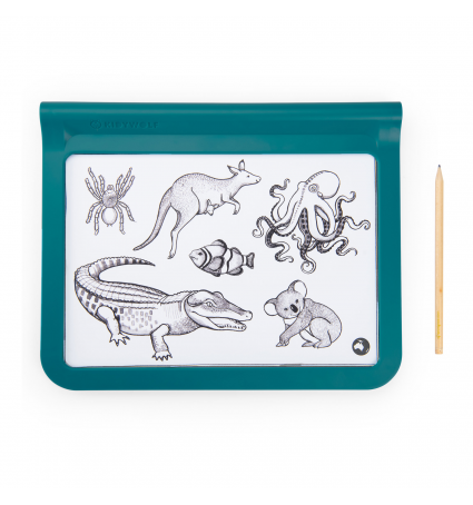 Tableta luminosa Kidywolf + Moulin Roty Kidydraw Tout autour du monde